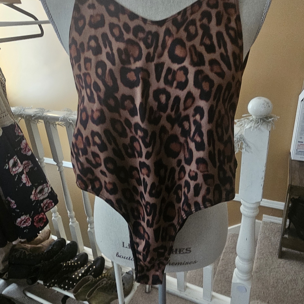 Kendall & Kylie Animal Print Bodysuit